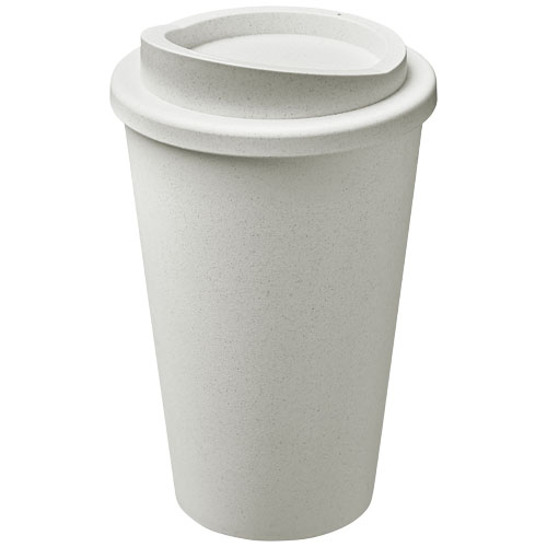 Gobelet isolant recyclé publicitaire 350 ml Americano® Blanc / Noir